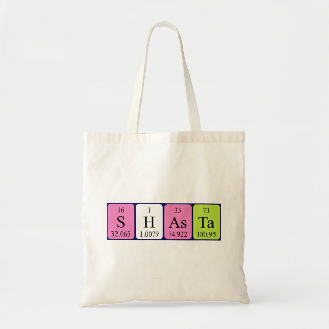 Shasta Periodischer Tabellenname Tasche (Vorne)