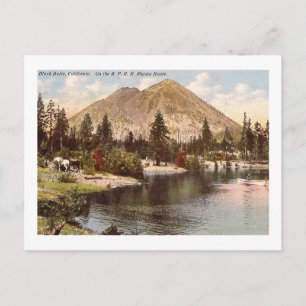 Shasta-Route, Black Butte, CA Vintage Postkarte