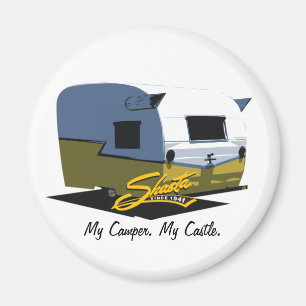 Shasta Vintage Camper - Gelb Magnet