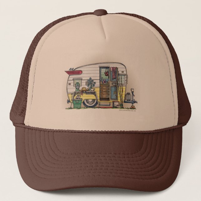 Shasta Wohnwagenanhänger RV-Hüte Truckerkappe (Vorderseite)