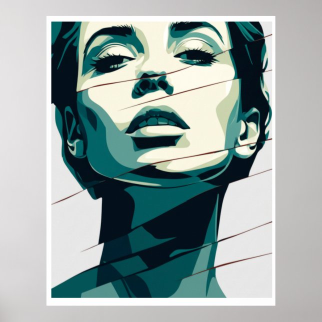 Shatter Aquamarin Beauty Poster (Vorne)