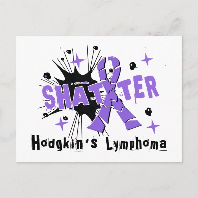Shatter Hodgkin-Lymphom Postkarte (Vorderseite)