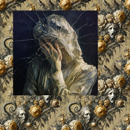 Shatter the Veil — Gothic Surreal Fine Art Leinwanddruck