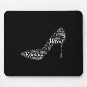 Shattered Gl Everywhere Kamala Harris High Heel Mousepad