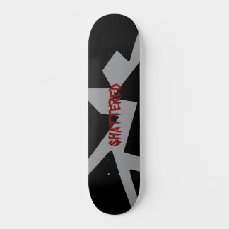 shattered skate deck skateboard