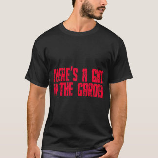 Shaun Ofhe Deadheres Ein Mädchen Inhe Garten lusti T-Shirt