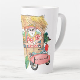 Shave Ice Beach Santa Latte Tasse
