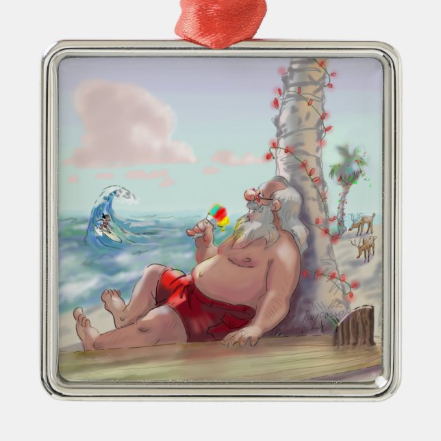 sHaVe IcE sAnTa Ornament Aus Metall (Vorne)