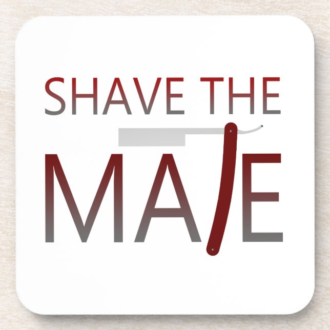 Shave the Mate Untersetzer (Vorderseite)