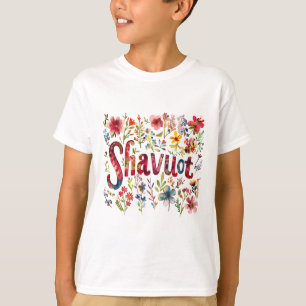 Shavuot - Blumenmuster T-Shirt