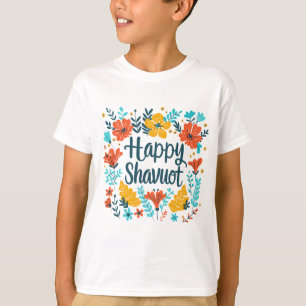 Shavuot - Happy Shavuot Celebration mit Blume T-Shirt