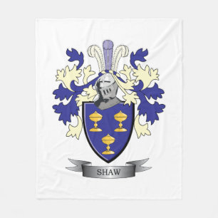 Shaw-Familienwappen-Wappen Fleecedecke