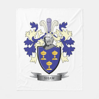 Shaw-Familienwappen-Wappen Fleecedecke