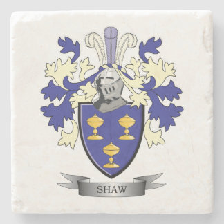 Shaw-Familienwappen-Wappen Steinuntersetzer