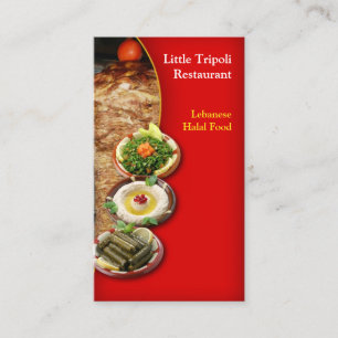 Shawarma Carte de visite du Moyen-Orient
