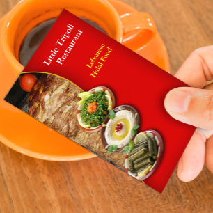 Shawarma Carte de visite du Moyen-Orient