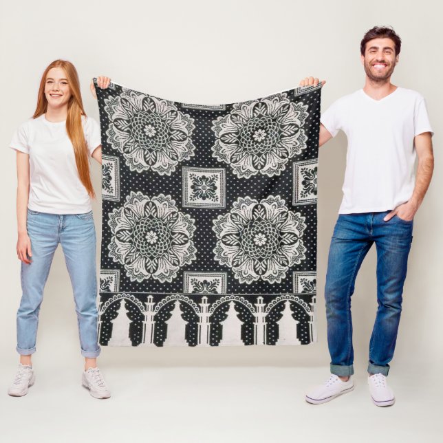 Shawl Blume Print Sherpa Blanket Fleecedecke (Beispiel)