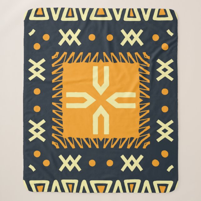 Shawl Design: Indian Batik Square. Sherpadecke (Vorderseite)