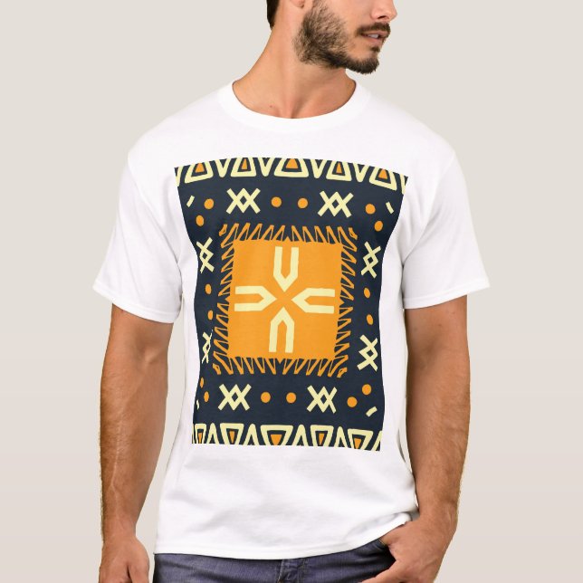 Shawl Design: Indian Batik Square. T-Shirt (Vorderseite)