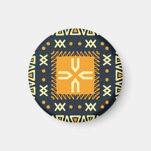 Shawl-Design: Indisches Batik-Quadrat. Magnet