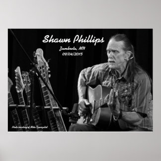 Shawn Phillips LIVE in Zumbrota, MN 2015 Poster