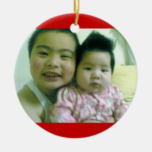 Shawn und Chloe wenig Keramikornament