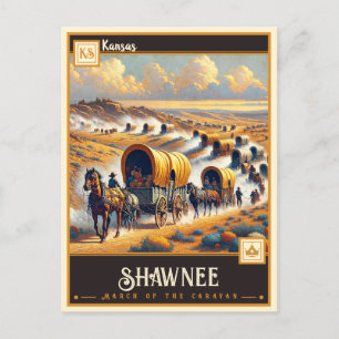 Shawnee, Kansas    Vintage Postkarte