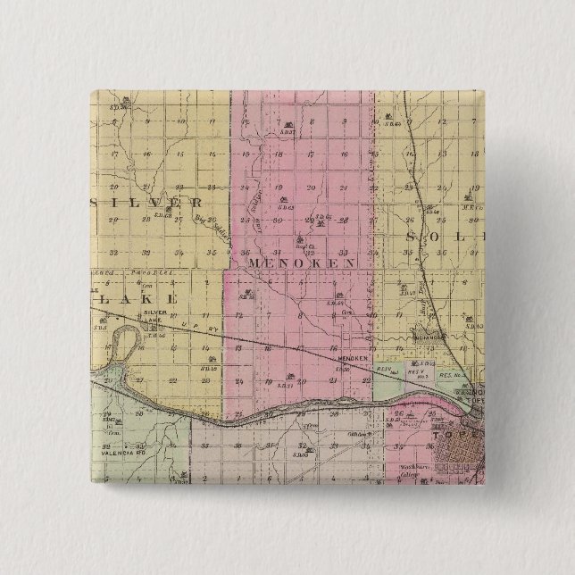 Shawnee-Landkreis, Kansas Button (Vorderseite)