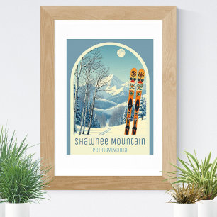 Shawnee Mountain Pennsylvania Skigebiet Poster
