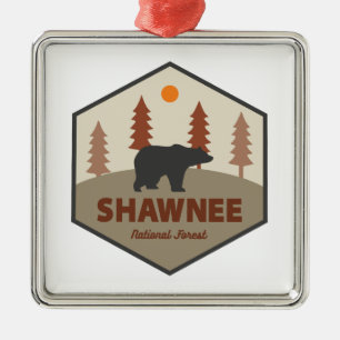 Shawnee National Forest Bär Ornament Aus Metall