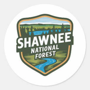 Shawnee National Forest Illinois Runder Aufkleber