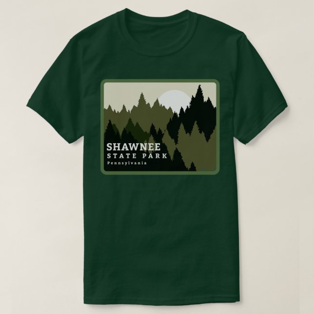 Shawnee Staat Park Pennsylvania Forest Sunrise T-Shirt (Design vorne)