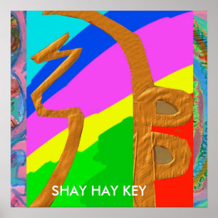 SHAYHAYKEY Gold - einfaches Reiki-Symbol Poster