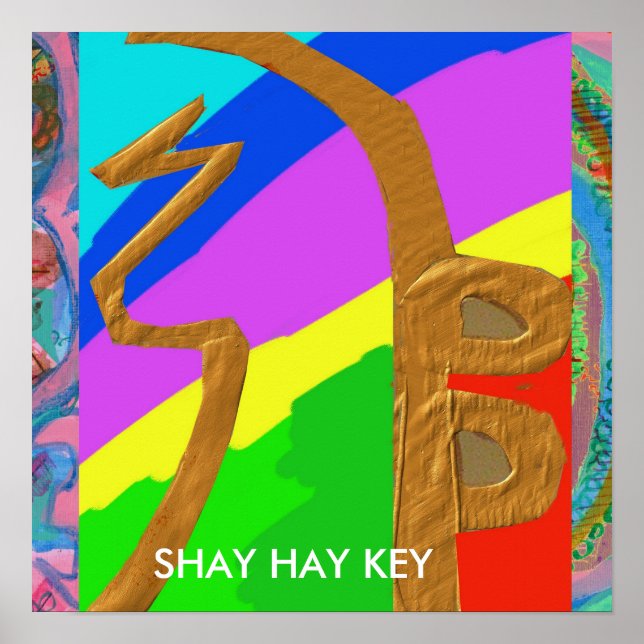 SHAYHAYKEY Gold - einfaches Reiki-Symbol Poster (Vorne)
