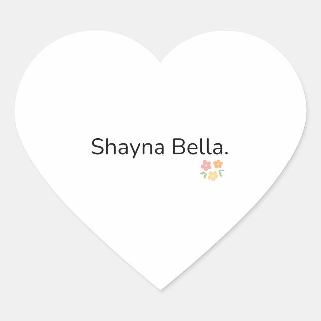 Shayna Bella Aufkleber (Vorderseite)