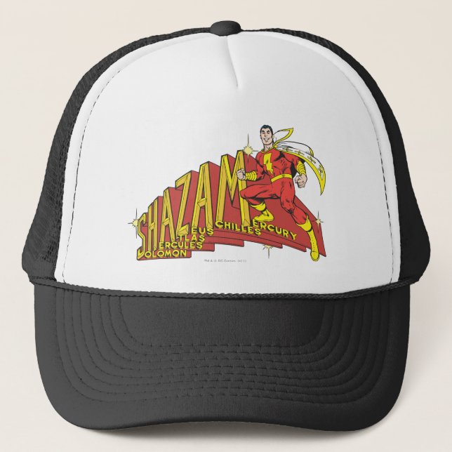 Shazam Acronym Truckerkappe (Vorderseite)