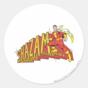 Shazam Akronym Runder Aufkleber