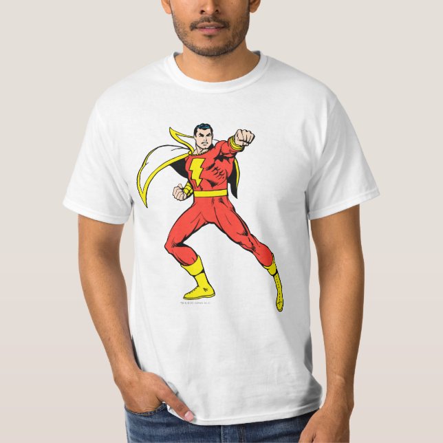 Shazam bereit für den Kampf T-Shirt (Vorderseite)