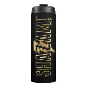 SHAZAM!   Goldlogo Thermosbecher