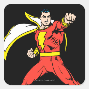 Shazam! Gottes Kraft – Die Abenteuer beginnen Quadratischer Aufkleber
