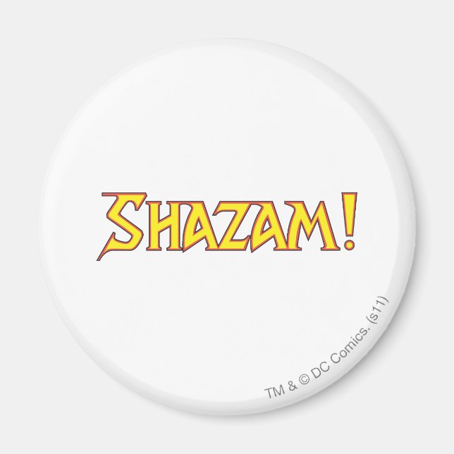 Shazam-Logo Gelb/Rot Magnet (Vorne)