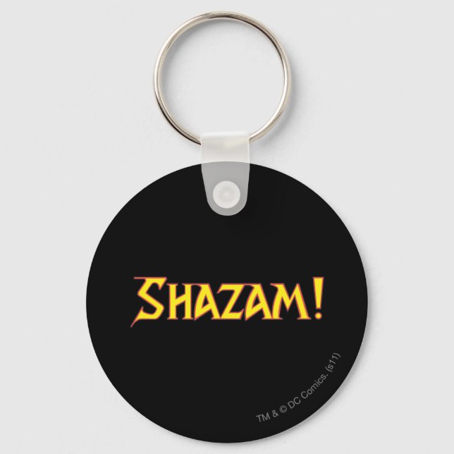 Shazam-Logo Gelb/Rot Schlüsselanhänger (Vorderseite)