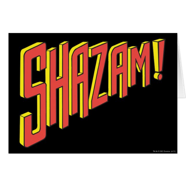 Shazam-Logo rot/gelb (Vorderseite (Horizontal))