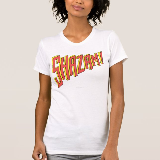 Shazam-Logo rot/gelb Baby T-shirt (Vorderseite)
