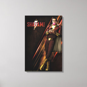 SHAZAM!   Shazam durchbrennenkaugummi Leinwanddruck