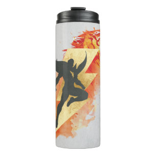 SHAZAM!   Shazam Tiger-u. Blitz-Grafik Thermosbecher
