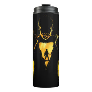 SHAZAM!   Shazam und Billy-Blitz-Silhouette Thermosbecher