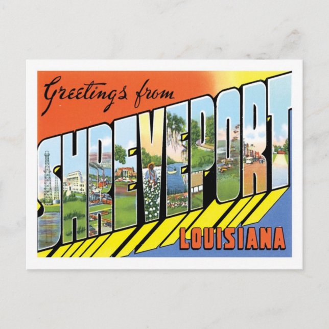 Shberichty Louisiana Reisen Amerika Stadt Postkarte (Vorderseite)