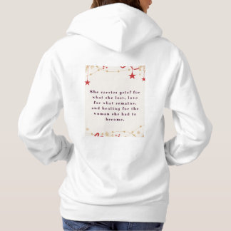 She Became™ – Ein poetisches Heilungszitat für Fra Hoodie