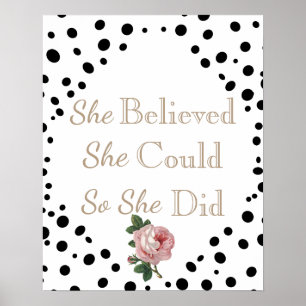 She Believed She Could Poster